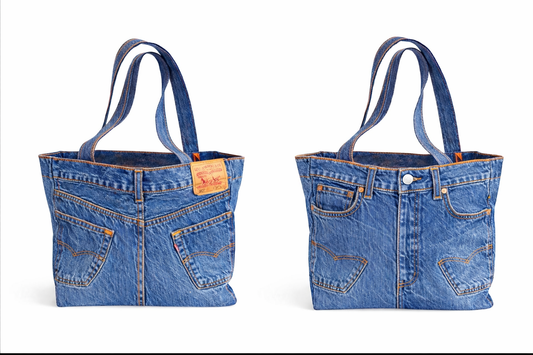 Faded Glory Denim Tote - Grafton Wash
