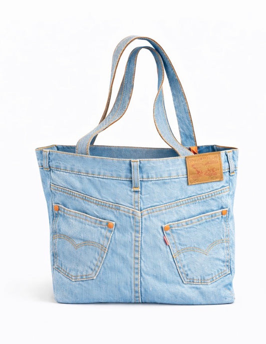 Faded Glory Denim Tote - Sun Wash