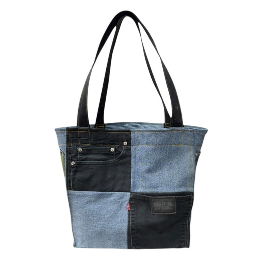The Louie Collection- Noir Block Tote