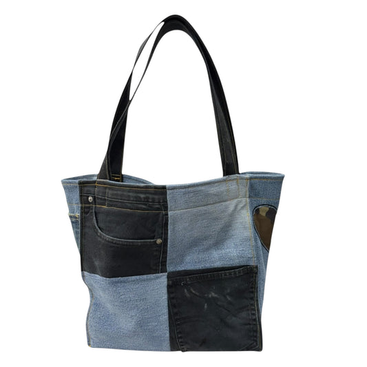 The Louie Collection- Noir Block Tote